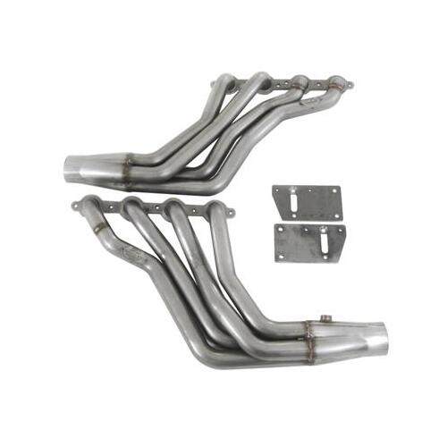 Trick Flow Headers, Long Tube, Stainless Steel, Natural, 1.75 in. Tube, 3.00 in. Collector, For Chevrolet, Small Block LS, Pair