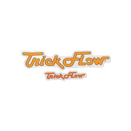 Trick Flow Decal, Racing, Vinyl, Orange, White, Blue, 5.500 in. x 1.225 in, Each
