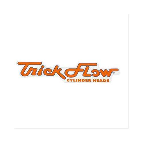Trick Flow Decal, ®, Cylinder Heads, 12 in. Long, 3 in. Wide, Orange, White, Blue, Each