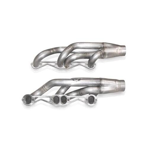 Trick Flow Headers, Turbo, Up/Forward, Stainless, Natural, 1.875 in. Tube, 3.00 in. Collector, For Chevrolet, Small Block, Pair