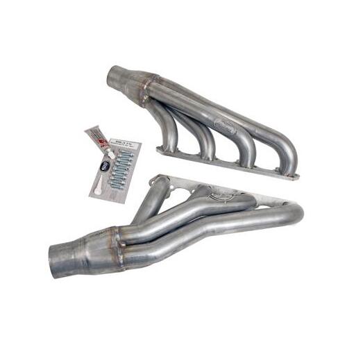Trick Flow Headers, Turbo, Down/Forward, Stainless, 1.875 in. Primary Tubes, 3.000 in. Collectors, Small Block For Ford, Universal, Kit