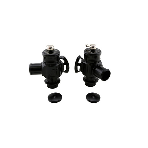 TURBOSMART Blow Off Valve, Kompact, Dual Port, Aluminum, Black Anodized, Cadillac, Pair