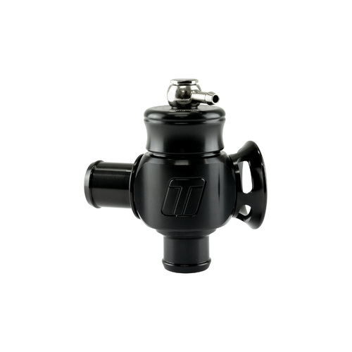 TURBOSMART Blow Off Valve, Kompact, Dual Port, Aluminum, Black Anodized, 25mm Outlets, Each