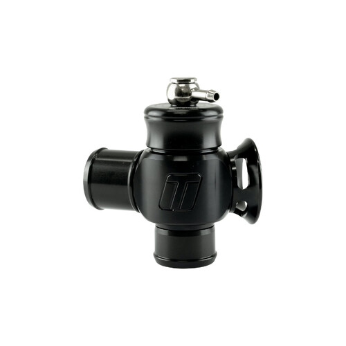 TURBOSMART Blow-Off Valve, Dual Port, Adjustable, Aluminum, Black Anodized, 34mm Outlets, Each