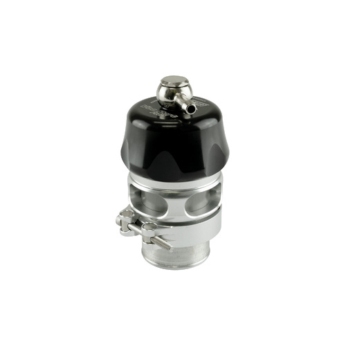 TURBOSMART Blow-Off Valve, Vee-Port PRO, Adjustable, Aluminum, Polished, Black Anodized Cap, Each