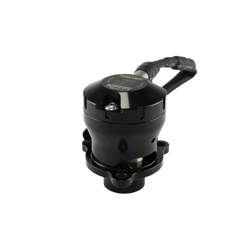 TURBOSMART Blow-Off Valve, Kompact EM VR2 Dual Port, Adjustable, Billet Aluminum, Black Anodized, Each