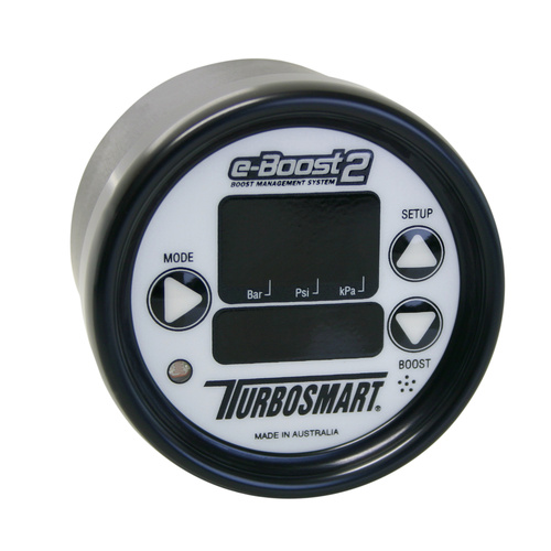 TURBOSMART Boost Controller, e-Boost 2, Electronic, Six Stage, 0-60 psi, 66mm, White/Black, Each