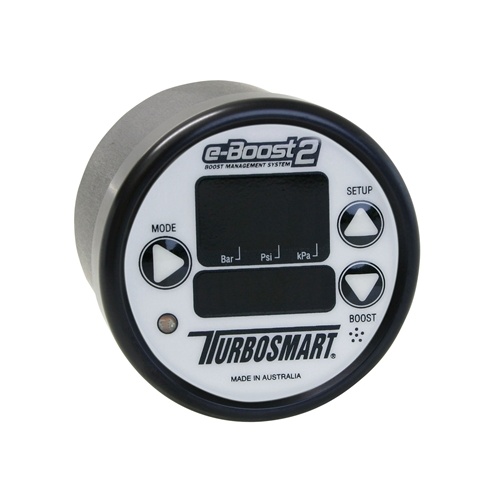 TURBOSMART Boost Controller, e-Boost 2, Electronic, Six Stage, 0-60 psi, 60mm, White/Black, Each