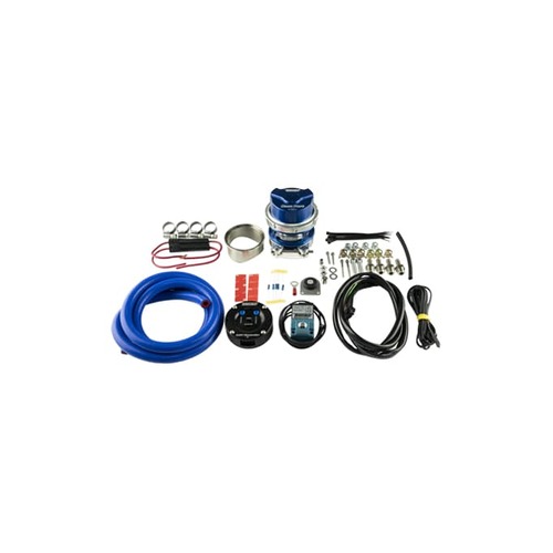 TURBOSMART Blow-Off Valve Controller, Diesel, Adjustable, Aluminum, Blue, Wiring Loom, Aluminum Flange, Turbocharged, Kit