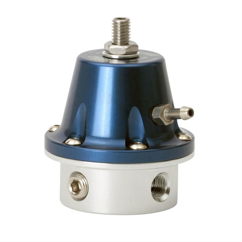 TURBOSMART Fuel Pressure Regulator 30-70 psi. Gasoline Return Line Aluminium Blue Anodized Each