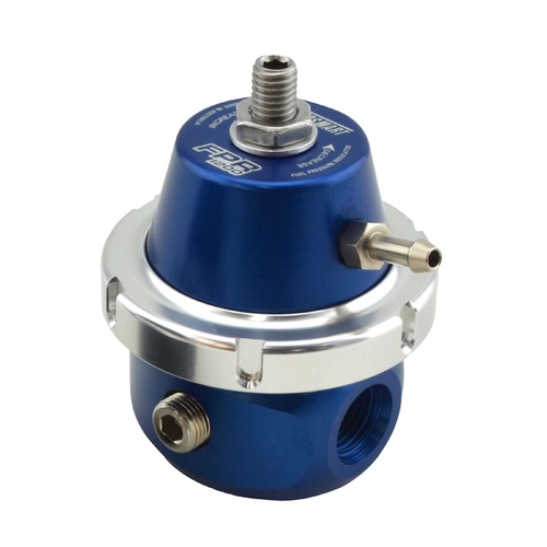 TURBOSMART Fuel Pressure Regulator, FPR1200, 30-90 psi, Blue Anodized, Universal, Each