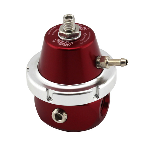 TURBOSMART Fuel Pressure Regulator, FPR1200, 30-90 psi, Red Anodized, Universal, Each