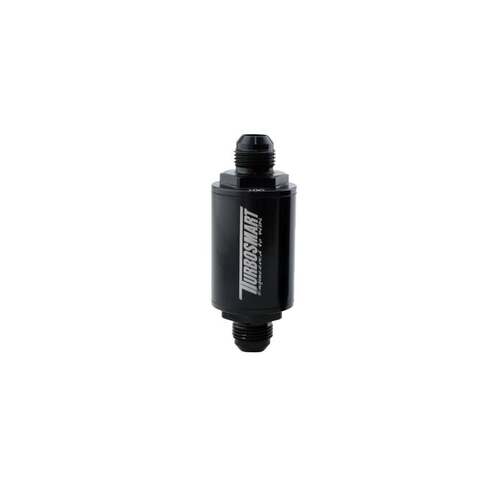 TURBOSMART Billet Fuel Filter, 10um, Suits -10AN, Black, Each