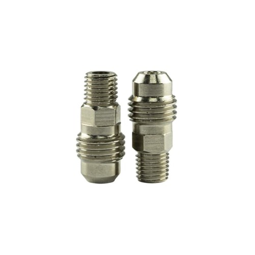 TURBOSMART Fitting, Adapter, AN to NPT, Straight, Aluminum, Natural, -4 AN, 1/16 in. NPT, Pair