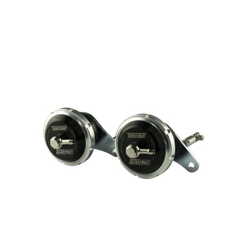 TURBOSMART Wastegate Actuators, Internal, Aluminum, Black Anodized, 7 psi/0.5 Bar, for Nissan, 3.8L, Pair