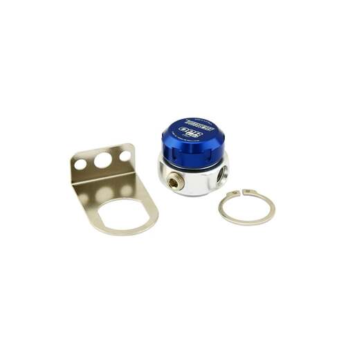 TURBOSMART Oil Pressure Regulators, 40 psi, Stainless Steel, Blue Top, -4 AN O-ring Female Threads, Each