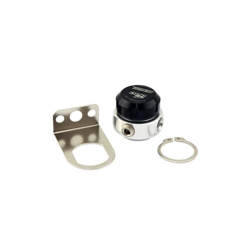 TURBOSMART Oil Pressure Regulators, 40 psi Maximum, Stainless Steel, Black Top, -4 AN O-ring Female Threads, Each