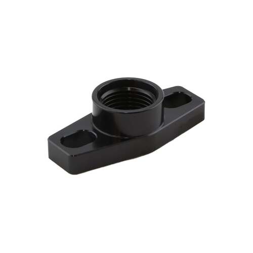 TURBOSMART Billet Turbo Drain adapter with Silicon O-ring. 38 - 44mm slotted hole centre - small frame universal fit.