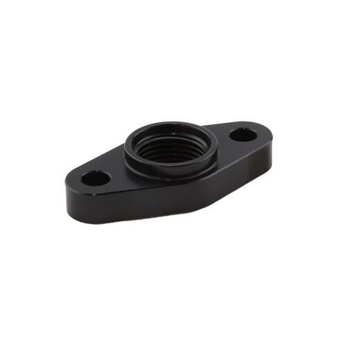 TURBOSMART Billet Turbo Drain adapter with Silicon O-ring. 50.8mm Mounting Holes - T3/T4 style fit.