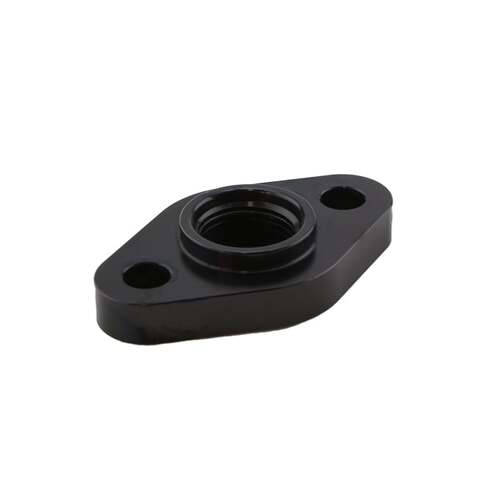 TURBOSMART Billet Turbo Drain adapter with Silicon O-ring. 52.4mm mounting hole center - Large frame universal fit.