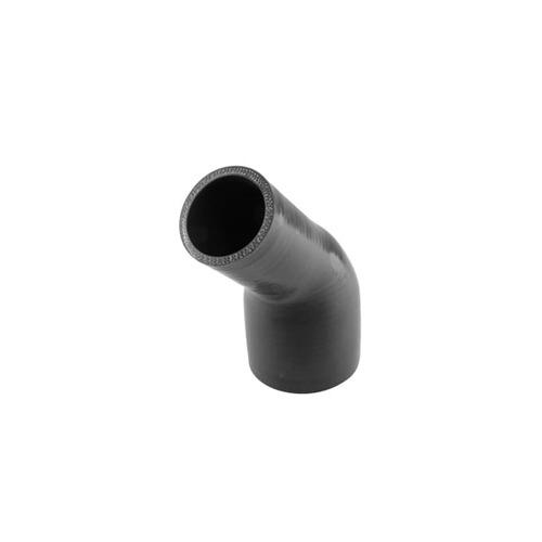 TURBOSMART Silicon Reducer, 45 Degree Elbow, 2.00″-3.00″, Black, Each
