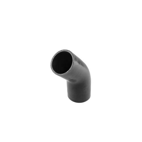TURBOSMART Silicon Reducer, 45 Degree Elbow, 2.25″-2.50″, Black, Each
