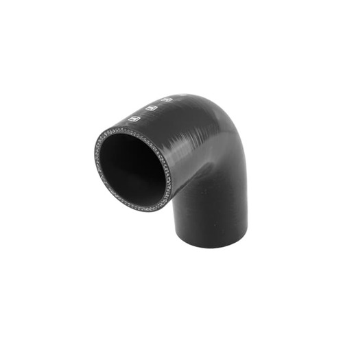 TURBOSMART Silicon Reducer, 90 Degree Elbow, 2.50″-2.75″, Black, Each