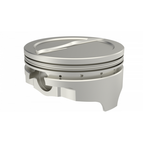 ICON Piston, 4.25 in. Bore, 1/16, 1/16, 3/16 in. Ring Grooves, For Chrysler 478 Rod 6.760 Dish 12cc, .030 Oversized, w/ Rings, Each