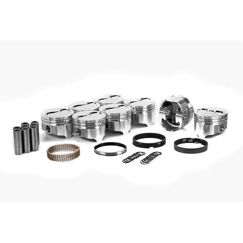 ICON Piston 4.32 in. Bore, For Mopar Big Block RB 493, Rod 6.768 in. Dish +12cc .030 Oversized, Kit