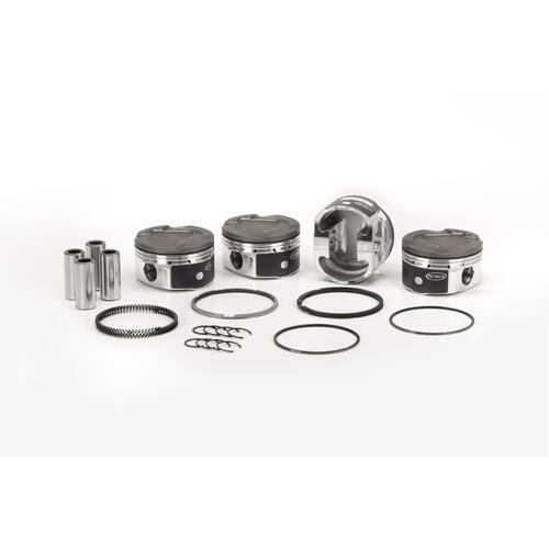 ICON Piston 3.386 in. Bore, For Subaru H4 FA20 2.0L, Rod 5.091 in. Dish +9cc 1.0mm Oversized, Kit