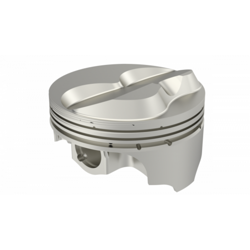 ICON Piston, 4 in. Bore, 1.5mm, 1.5mm, 3.0mm in. Ring Grooves, For Chevrolet 363 Rod 6.000 .400 in. Solid Dome -11cc 2V, .030 Oversized, w/ Rings, Eac