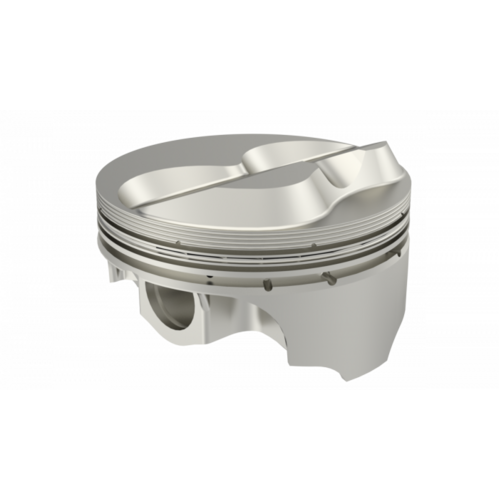 ICON Piston, 4 in. Bore, 1.5mm, 1.5mm, 3.0mm in. Ring Grooves, For Chevrolet 370 Rod 6.000 Solid Dome -11cc 2V, .030 Oversized, w/ Rings, Each