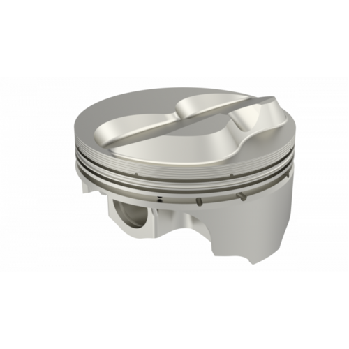 ICON Piston, 4.125 in. Bore, 1.5mm, 1.5mm, 3.0mm Ring Grooves, For Chevrolet 388 Rod 6.000 .400 Solid Dome -11cc 2V, .060 Oversized, w/ Rings, Each