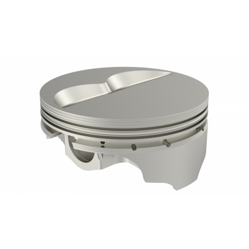 ICON Piston, 4.125 in. Bore, 1.5mm, 1.5mm, 3.0mm in. Ring Grooves, For Chevrolet 434 Rod 6.000 Flat Top +8cc 2V, .030 Oversized, w/ Rings, Each