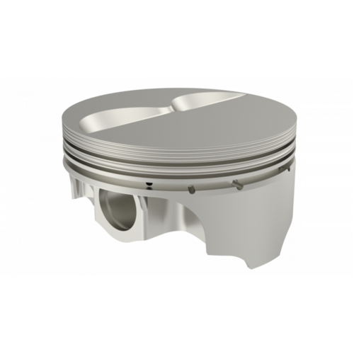 ICON Piston, 4 in. Bore, 1.5mm, 1.5mm, 3.0mm Ring Grooves, For Chevrolet 350 Rod 6.000 Flat Top +4.7cc 2V, .030 Oversized, w/ Rings, Each