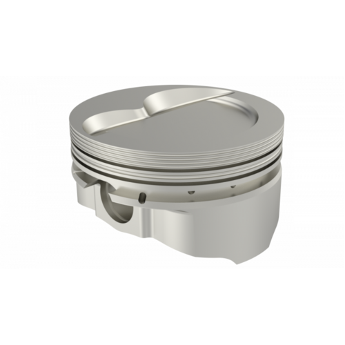 ICON Piston, 4.125 in. Bore, 1/16, 1/16, 3/16 in. Ring Grooves, For Ford 427 Rod 6.200 .134 Deep Dish +17.3cc (V8), .0015 Oversized, w/ Rings, Each