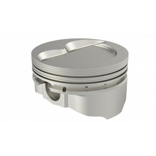 ICON Piston, 4.125 in. Bore, 1/16, 1/16, 3/16 in. Ring Grooves, For Ford 427 Rod 6.200 .134 Deep Dish +17.3cc (V8), .0015 Oversized, w/ Rings, Each