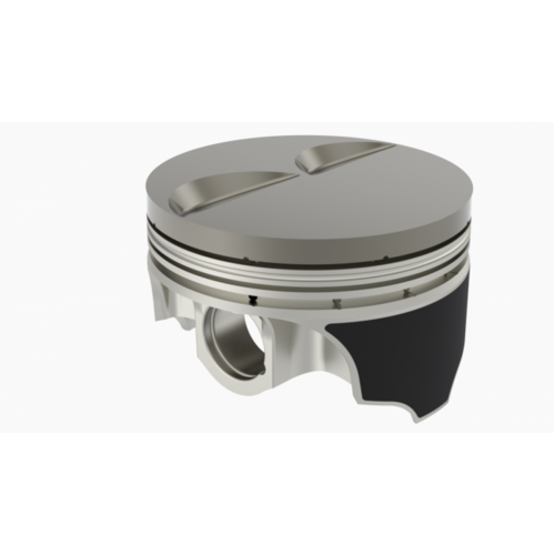 ICON Piston, 3.736 in. Bore, 1.5mm, 1.5mm, 3.0mm in. Ring Grooves, For Chevrolet 305, Rod 5.700, Flat Top, +3.3cc V8, .030 Oversized, w/ Rings, Each