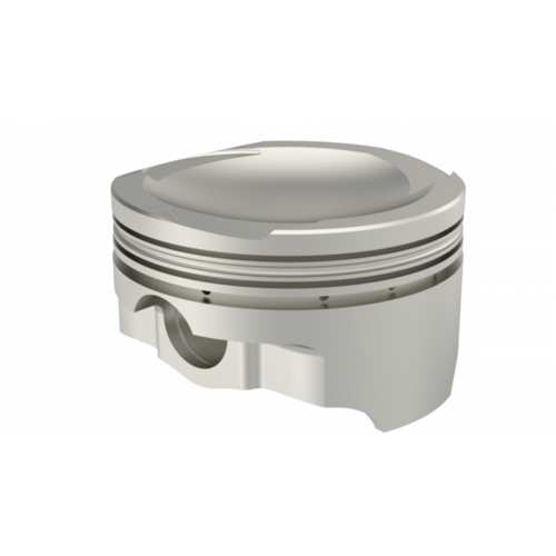 ICON Piston, 3.552 in. Bore, For Ford 4.9L Rod 5.850 Dish +18.1cc V8, .010 Oversized, w/ Rings, Each