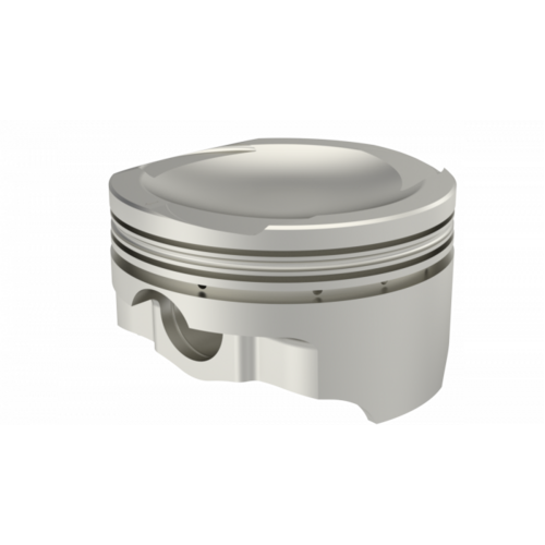 ICON Piston, 3.552 in. Bore, For Ford 4.9L Rod 5.850 Dish +18.1cc V8, .030 Oversized, w/ Rings, Each