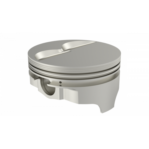 ICON Piston, 4 in. Bore, 1/16, 1/16, 3/16 in. Ring Grooves, For Ford 347 Rod 5.400 Flat Top +4.8cc 2V, .030 Oversized, w/ Rings, Each