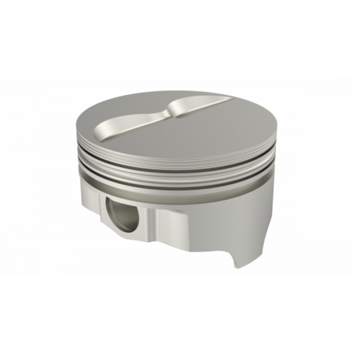 ICON Piston, 4 in. Bore, 1/16, 1/16, 3/16 in. Ring Grooves, For Chevrolet 383 Rod 5.700 Flat Top +4.9cc 2V, .030 Oversized, w/ Rings, Each