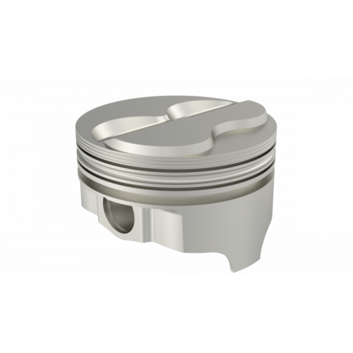 ICON Piston, 4 in. Bore, 1/16, 1/16, 3/16 in. Ring Grooves, For Chevrolet 383 Rod -5.700 Dome -6.3cc 2V, .030 Oversized, w/ Rings, Each