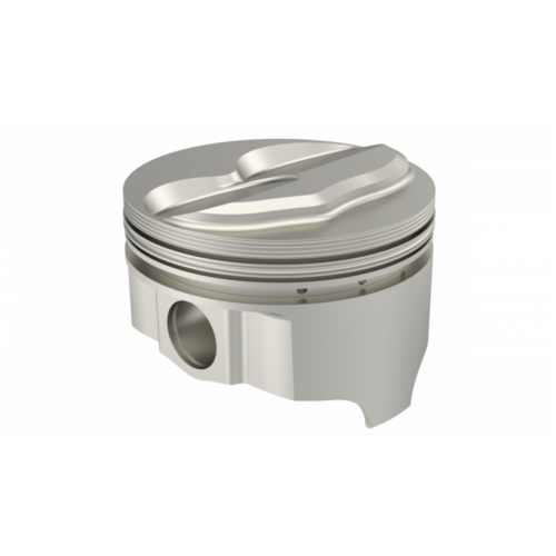 ICON Piston, 4 in. Bore, 1/16, 1/16, 3/16 in. Ring Grooves, For Ford 347 Rod 5.400 Solid Dome -6.8cc 2V, .030 Oversized, w/ Rings, Each