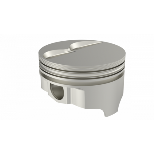 ICON Piston, 4 in. Bore, 1/16, 1/16, 3/16 in. Ring Grooves, For Chrysler 408 Rod 6.123 Flat Top +5cc 2V, .080 Oversized, w/ Rings, Each