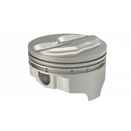 ICON Piston, 4 in. Bore, 1/16, 1/16, 3/16 in. Ring Grooves, For Ford 302 Rod 5.400 Solid Dome -6.8cc 2V, .030 Oversized, w/ Rings, Each