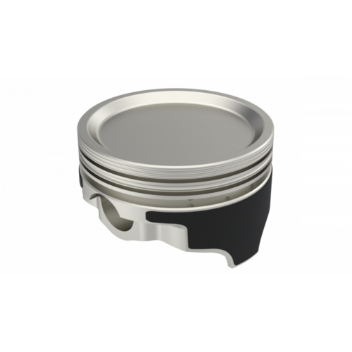 ICON Piston, 4.125 in. Bore, 1/16, 1/16, 3/16 in. Ring Grooves, For Chevrolet 377 Rod 6.000 Step Dish +15.2cc 2V, .030 Oversized, w/ Rings, Each
