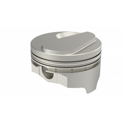 ICON Piston, 4.25 in. Bore, For Chevrolet 454 Rod 6.385 Hollow Dome, -18cc 1V, .030 Oversized, w/ Rings, Each