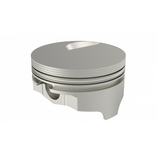 ICON Piston, 4.25 in. Bore, For Chevrolet 489 Rod 6.385 Flat Top +3cc 1V, .030 Oversized, w/ Rings, Each