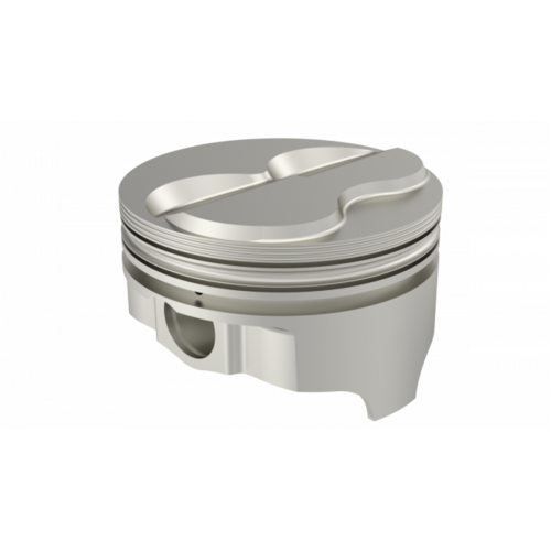 ICON Piston, 4 in. Bore, 1/16, 1/16, 3/16 in. Ring Grooves, For Chevrolet 327 Rod 6.000 Solid Dome -6.3cc 2V, .STD Oversized, w/ Rings, Each